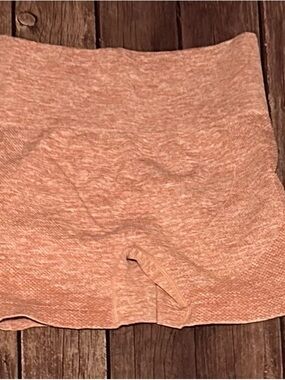 Soft Heathered Coral Bike Shorts (“Booty Lifting”